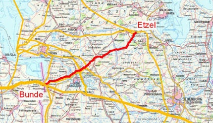 Bunde-Etzel Pipeline (BEP) is a 37-mile long natural gas export pipeline that connects the gas storage facilities in Etzel, Germany, to Bunde, located on the German / Netherlands border. 