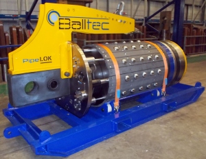 the world's largest ball and taper-based dewatering pipeline recovery tool in service