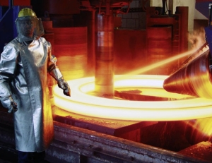 Steel forging