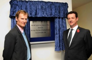 Official Opening by His Grace the Duke of Northumberland (left) and Dr John Healy, General Manager of MACAW Engineering.