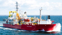 Cable-laying vessel
