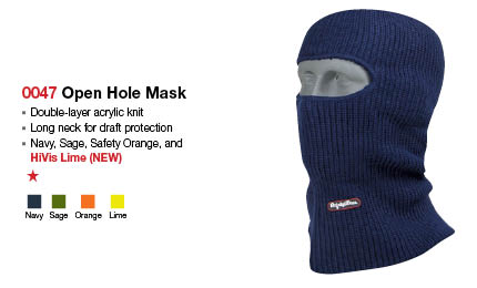 Open hole mask headwear